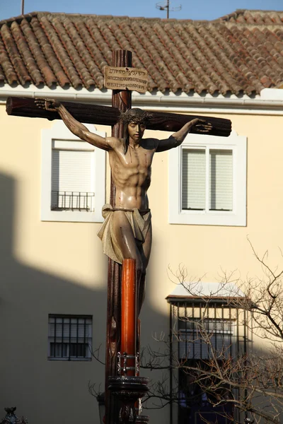 Krista odpuštění, populární oslavy Svatého týdne v Jerez, Španělsko — Stock fotografie