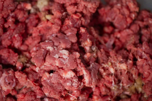 Рубленое Мясо Нарезанное Свежее Мясо — стоковое фото