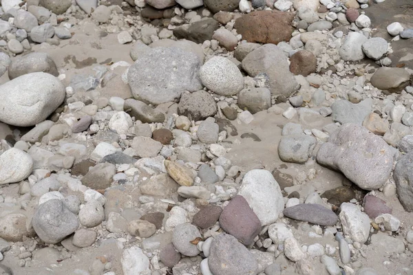 Steine Und Sand Auf Dem Boden — Stockfoto