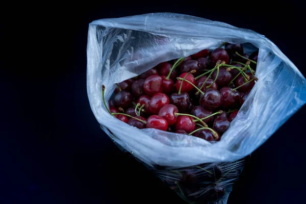 Reife Kirschen Sind Sack — Stockfoto