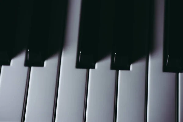 Black White Piano Keys — Stock Photo, Image