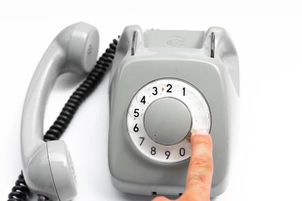 Marcando Número Telefone Rotativo — Fotografia de Stock