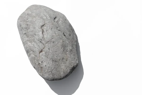 Stein Auf Weißem Hintergrund Als Textur — Stockfoto