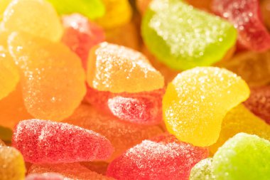 Şekerde farklı renkte marmelat