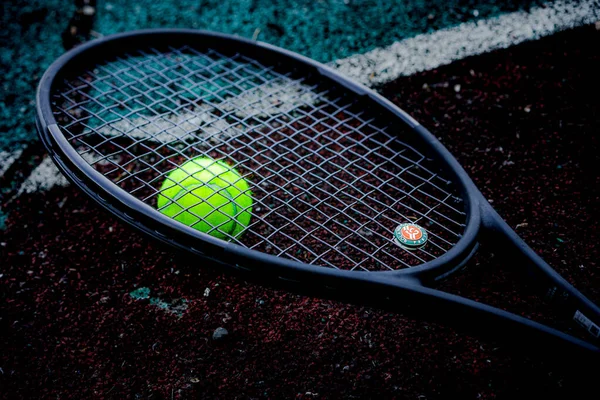 Razzo Tennis Palla Tennis — Foto Stock