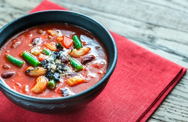 Kom minestrone soep — Stockfoto