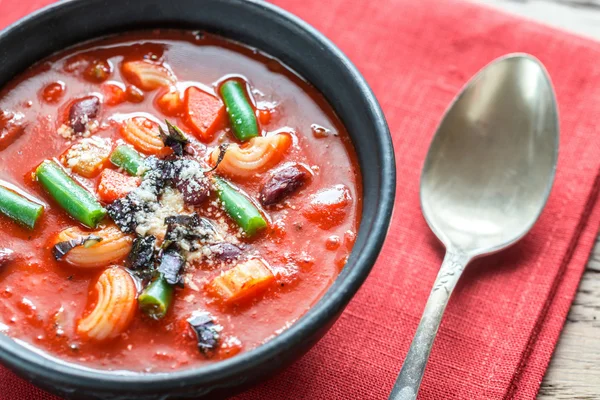 Minestrone leves része — Stock Fotó