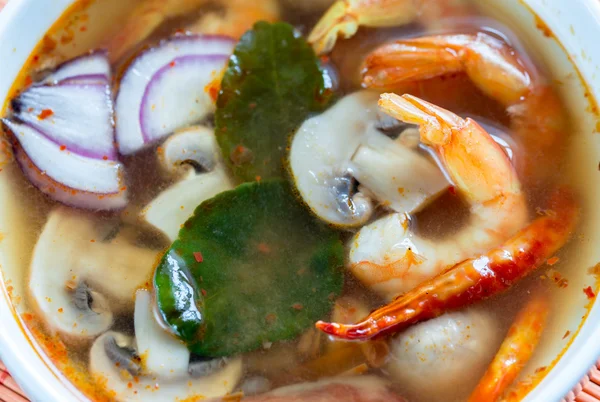Bowl Thai Tom Yum Soup — Stock Photo, Image