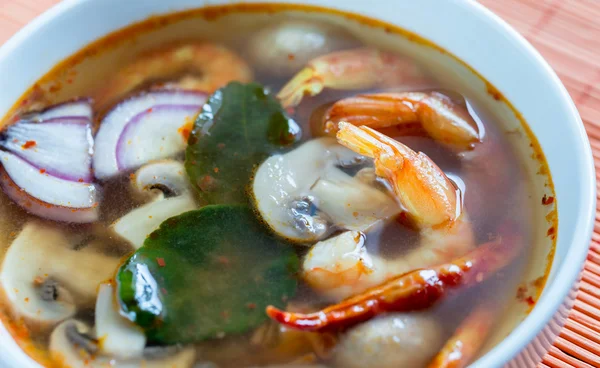 Тайський томатний суп — стокове фото