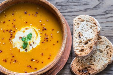 Baharatlı kabak kremalı çorba: Ana sayfa görünümü