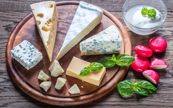 Various types of cheese — Stock Photo, Image