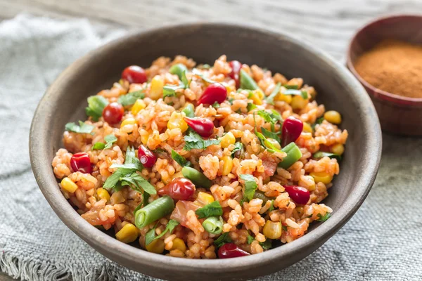 Cuenco de arroz mexicano — Foto de Stock