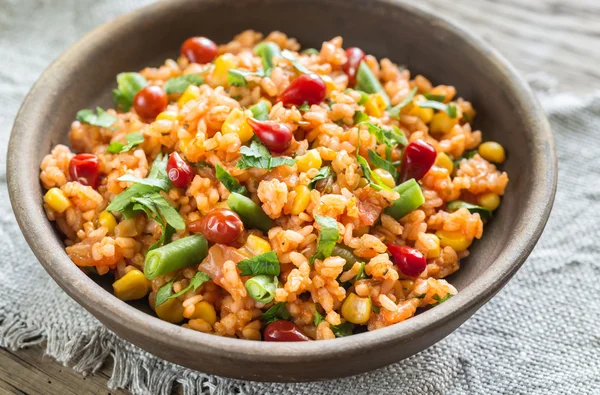 Cuenco de arroz mexicano — Foto de Stock