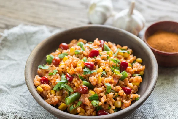 Cuenco de arroz mexicano — Foto de Stock