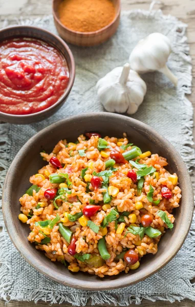 Cuenco de arroz mexicano — Foto de Stock