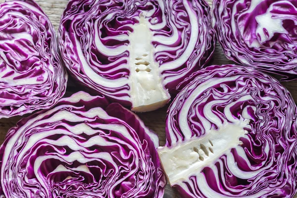 Red cabbage close up