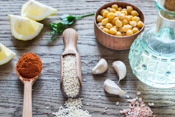 Ingredientes para hummus —  Fotos de Stock