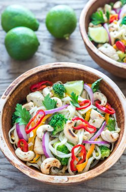 İki kase tavuk şehriye kizartma