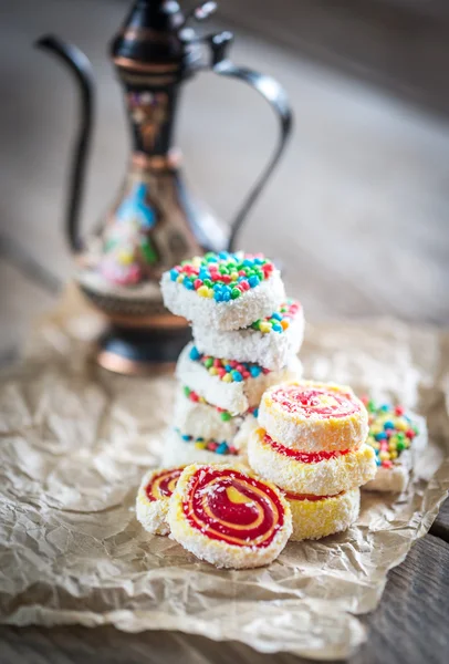 Heap of Turkish delight — Stock Photo, Image