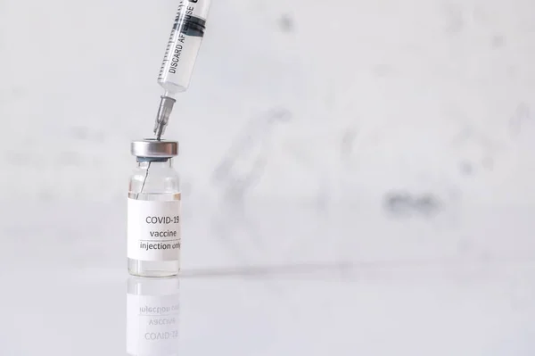 Tube Covid Coronavirus Vaccine — Stock Photo, Image
