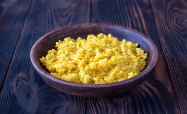 Safranlı İtalyan pilavı. 