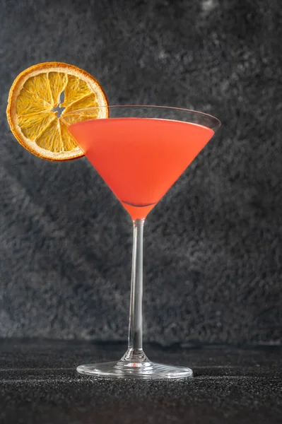 Cosmopolitan Cocktail Γαρνιρισμένο — Φωτογραφία Αρχείου