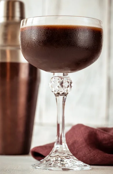 Copa Chocolate Naranja Espresso Martini Cóctel — Foto de Stock