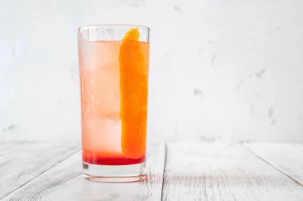 Glass Shirley Temple Non Alcoholic Cocktail Close — Stock Photo, Image