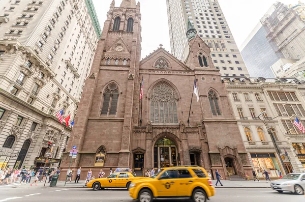 在纽约第五大道长老会教堂 — 图库照片