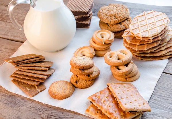 Butter and almond cookies — Stock Photo, Image