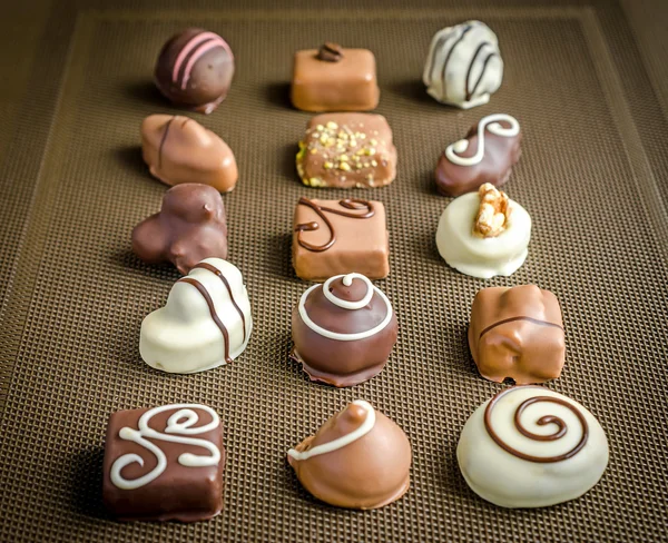 Luxury chocolate candies — Stock Photo, Image