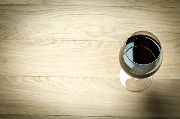 Red Wine In A Wine Glass. The Top View — Stock Photo, Image