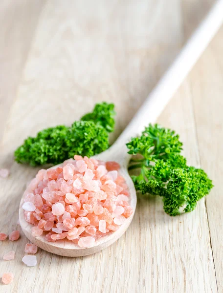 Pink himalayan salt — Stock Photo, Image