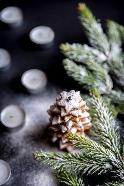 Ev yapımı tatlı Noel ağacı