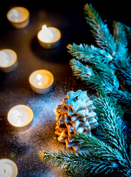 Homemade sweet Christmas tree — Stock Photo, Image