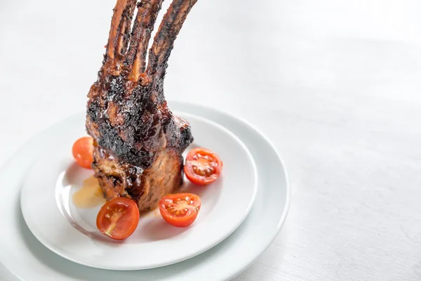 Portion of grilled pork ribs — Stock Photo, Image