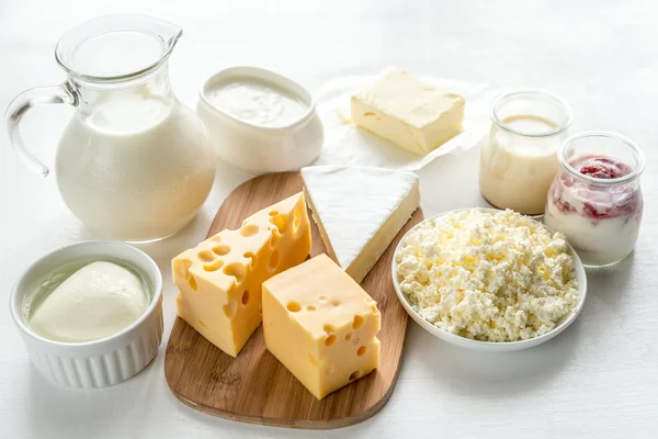 Assortment of dairy products — Stock Photo, Image