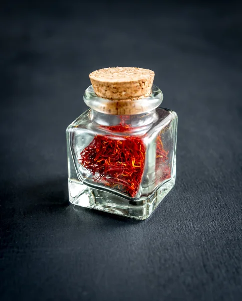 Saffron in the vial — Stock Photo, Image