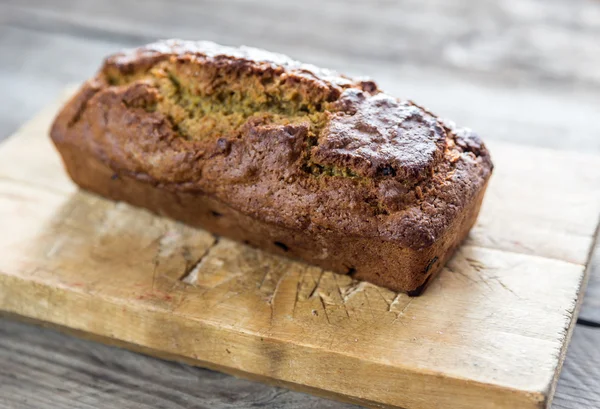 Pumpa bröd i trä styrelsen — Stockfoto