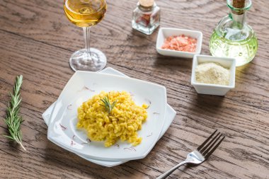 safranlı risotto