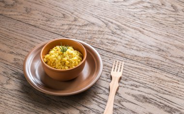 safranlı risotto