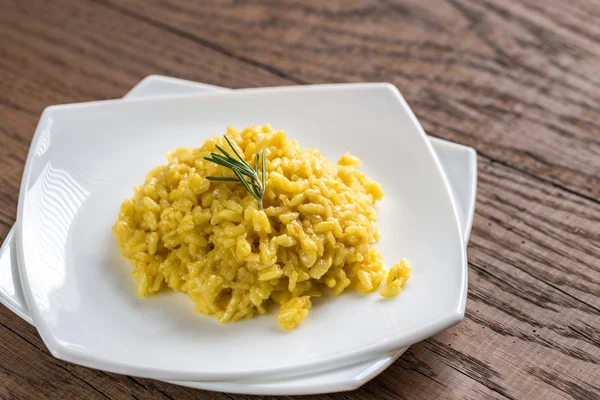 Risotto with saffron Royalty Free Stock Images