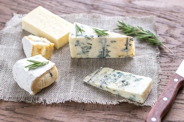 Various types of cheese — Stock Photo, Image