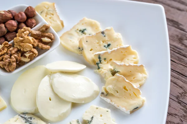 Various types of cheese — Stock Photo, Image