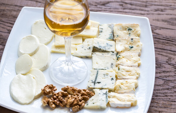 Various types of cheese