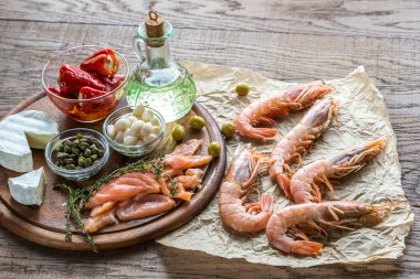 Ingredients for Mediterranean diet clipart