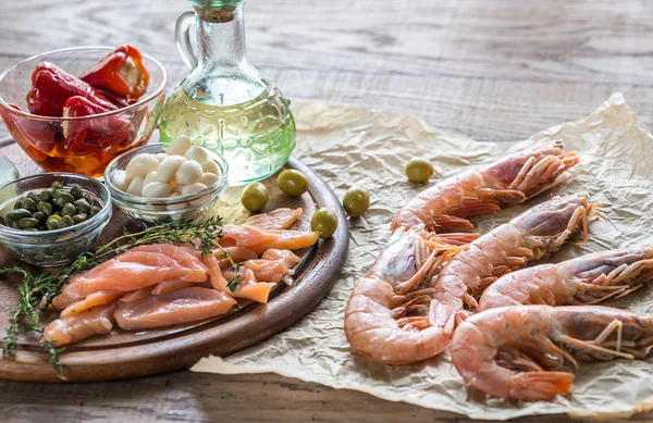 Ingredientes para la dieta mediterránea — Foto de Stock