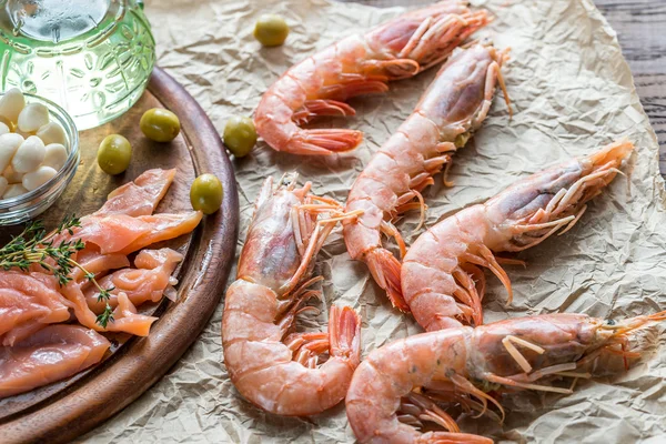 Ingredientes para dieta mediterrânea — Fotografia de Stock