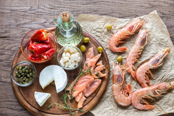 Ingredientes para dieta mediterrânea — Fotografia de Stock