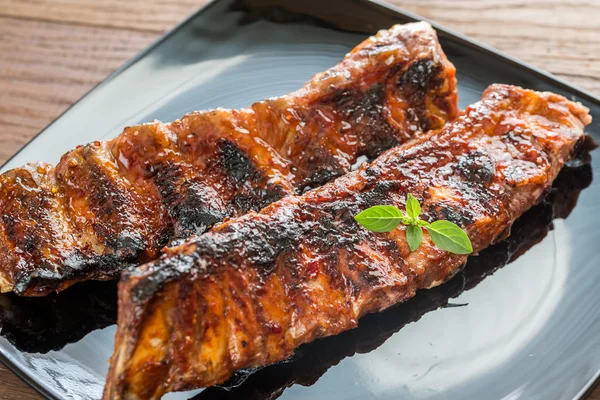 Costillas de cerdo asadas — Foto de Stock